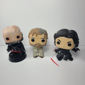Funko POP Star Wars Bobblehead Loose Lot of3 Luke Skywalker Darth Vader Kylo Ren